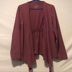 Sonoma purple cardigan, size L